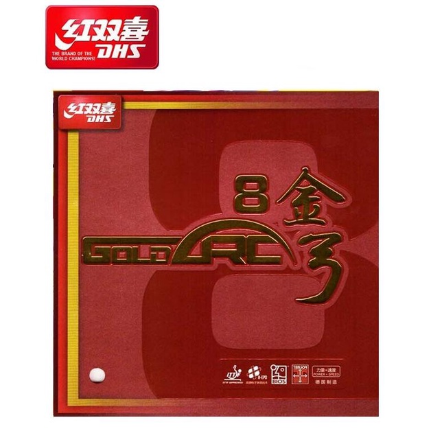 DHS Double Happiness Karet / Rubber Gold Arc 8 (LICIN)