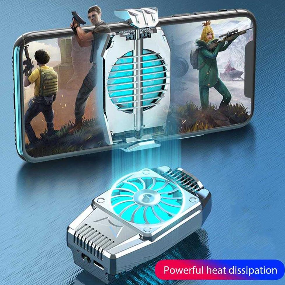 Terkini Cooling Fan Pad Cooler Kipas Alat Pendingin Radiator Hp Gaming Game Xiomi Iphone Oppo Redmi 