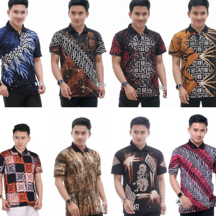 Terupdate↕ 7JRZV Kaos kerah batik | kaos polo batik pria dewasa motif wayang cap tulis V75 ⋆Terlaris