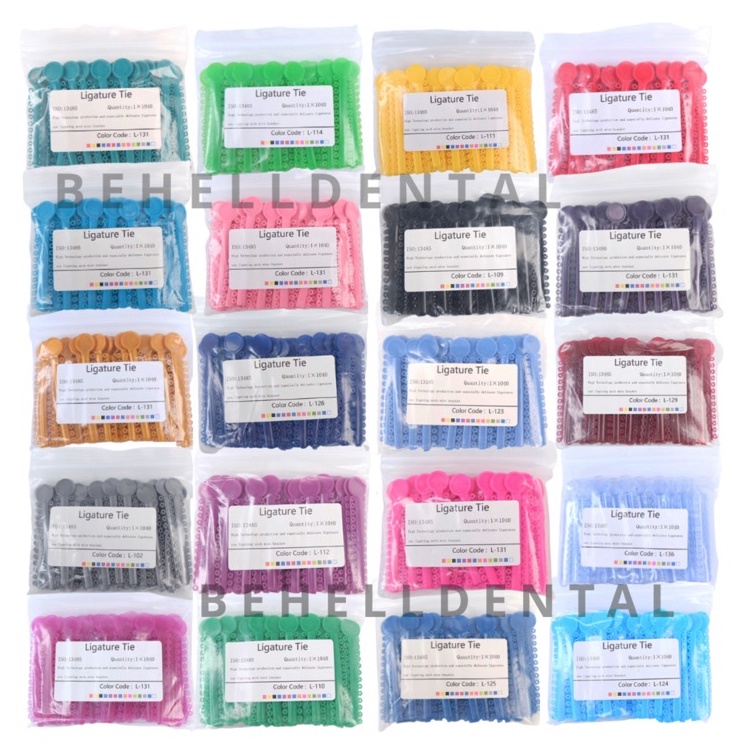 Murah Banget 40 Pics 1 Pack Karet Behel Motif Power O ring Bulat PREMIUM // Dental rubber band elast