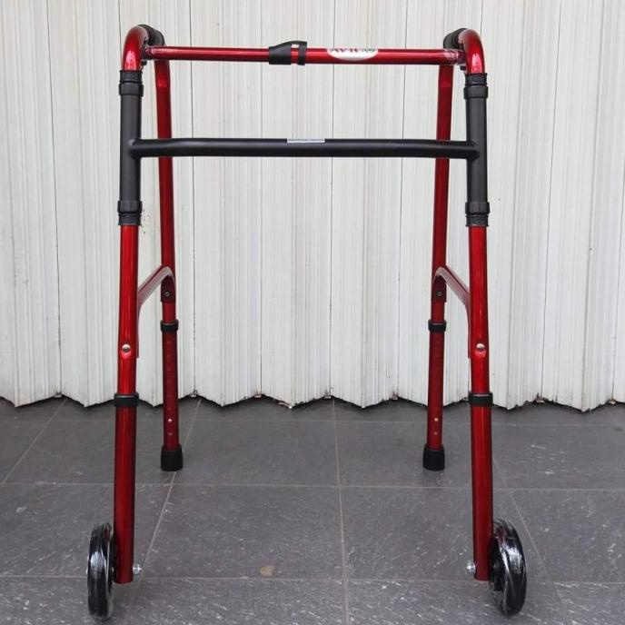 walker roda/alat bantu jalan/tongkat jemuran roda kaki 4