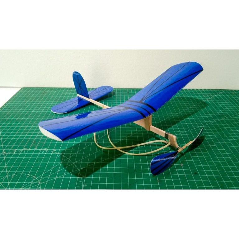 Viral Pesawat Tenaga Karet Model Stik Styrofoam) Gabus+Balsa S23Y