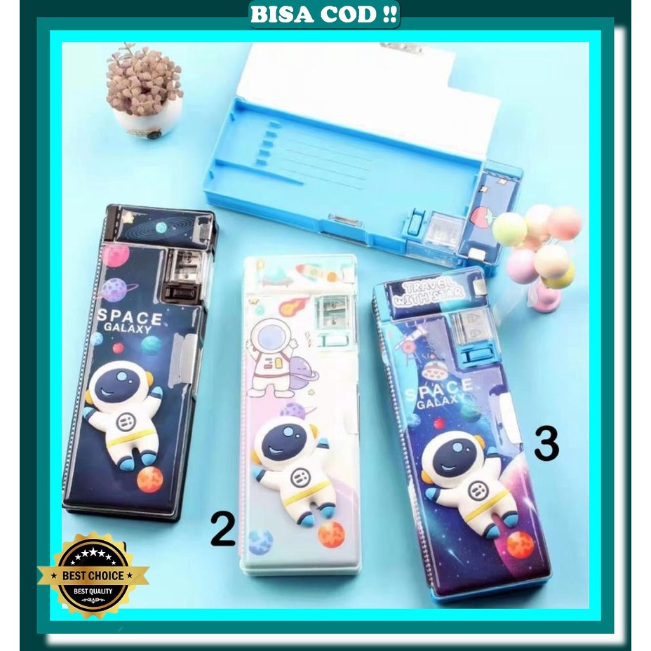 

Kotak Pensil Tempat Pensil Dengan Kode Kunci Pencil Case Kotak Pensil 3D/Kotak Alat Tulis/Kotak Pensil Anak/Pencil Case - Astronot