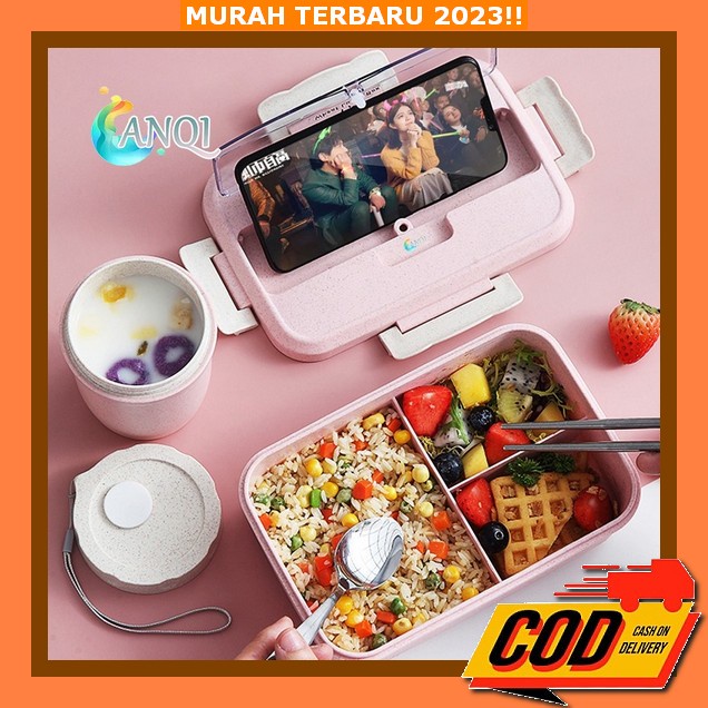 Wadah Makan Ank Karakter Promo Kotak Bekal Aesthetic Viral Bisa Cod Tempat Bekal Anak Tk Kotak Makan
