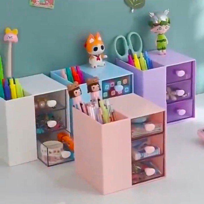 

Bestseller Tempat Pensil Desk Organizer Pen Holder Rak Meja Rak Alat Tulis