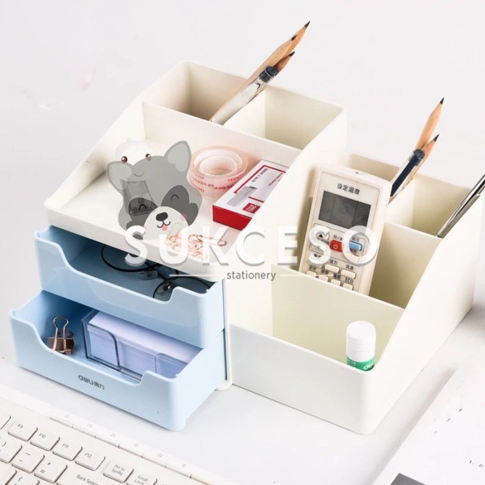 

Bestseller Deli Desk Organizer 8913 / Tempat Alat Tulis Meja Anti Slip Lucu Unik