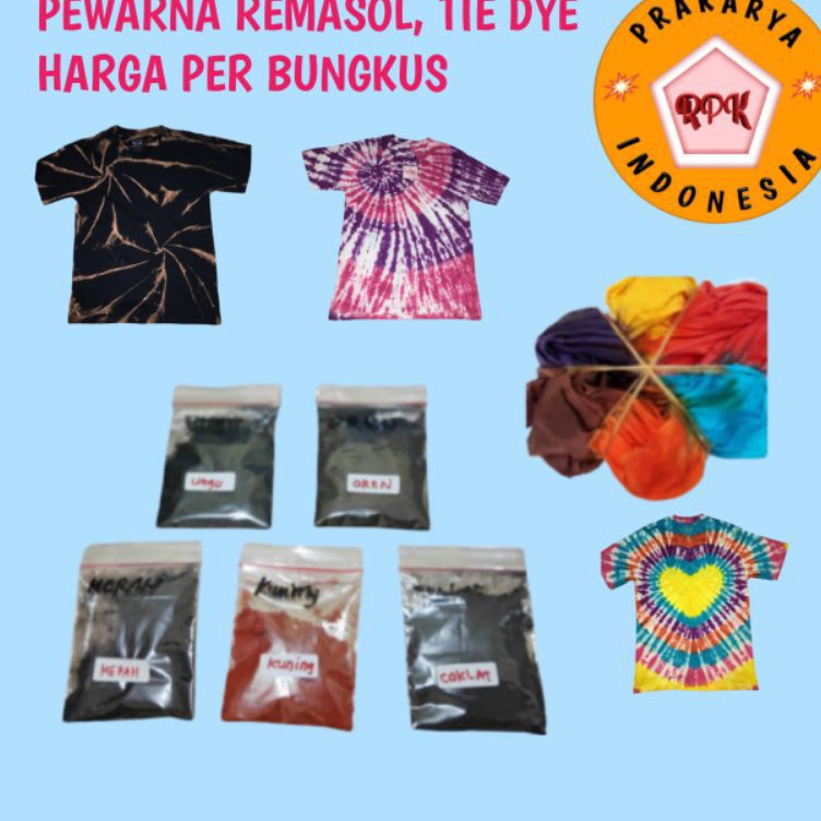 

➮Ready❀☊ DCRWY Remasol pewarna tie dye dan batik M76 Best Terlaris