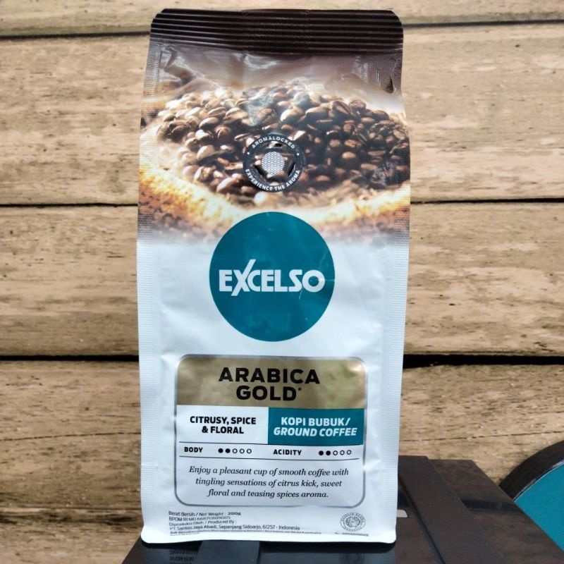 

Excelso Arabika Gold bubuk/ground 200gr