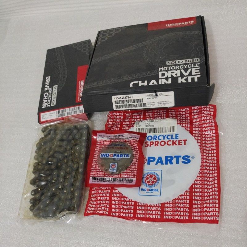 Chain Drive Kit Set Gir Depan Gir Belakang Rantai Roda kit set 15 - 43T Yamaha YT115 - YT 115 Origin