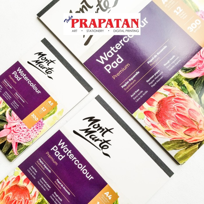 

Terlaris Mont Marte Watercolor Pad Premium A4 300Gsm Msb0066