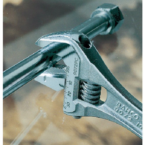 Terlaris Bahco Adjustable Wrench With Thermoplastic Handle And Pipe Grip 9070P