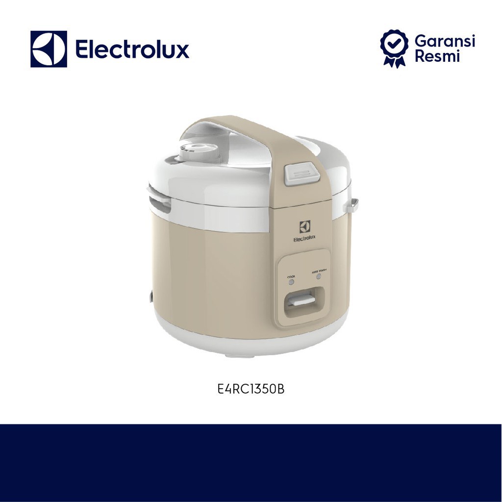 Electrolux Rice Cooker Kapasitas 1.8 Liter- Teflon Anti Lengket - Free Aksesoris Kukus - Penghangat 