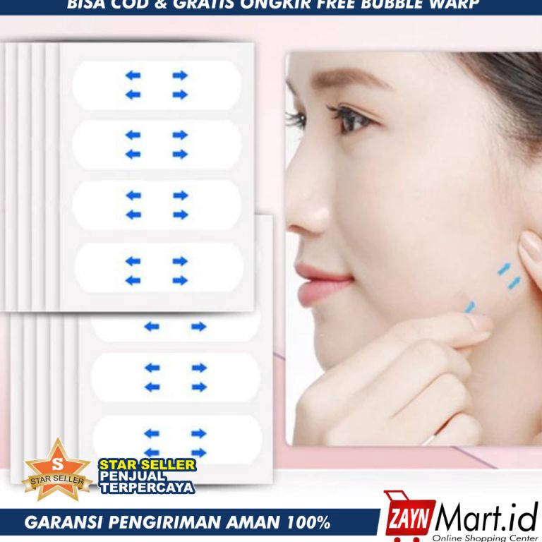 Promo Ramadhan zaynmart.id [40pcs] Label Stiker Penirus Wajah Tirus Tanpa Operasi - Dodo Label Korea