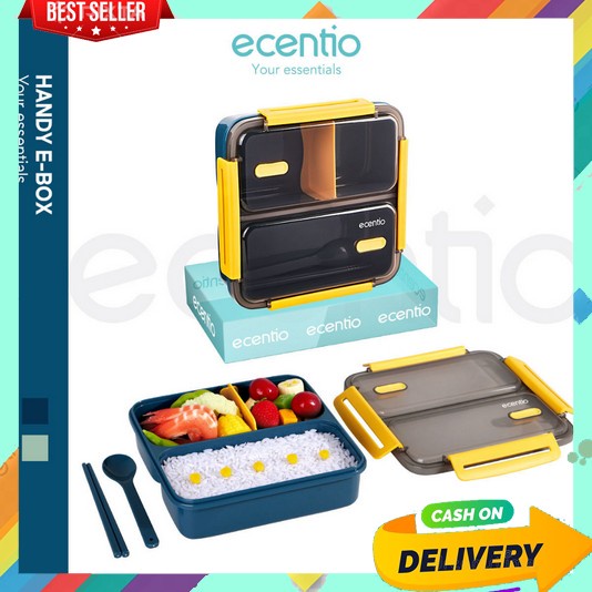 Kotak Makan Lunch Box 1 Set Lengkap Murah Anak Penyimpanan Bekall Satuset Free Alat Sendok Garpu Sum