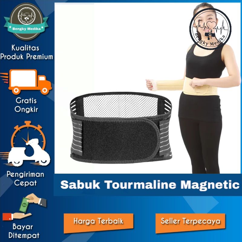 Sabuk Tourmaline Magnetik untuk Terapi  Pereda Sakit  Sabuk Pingang