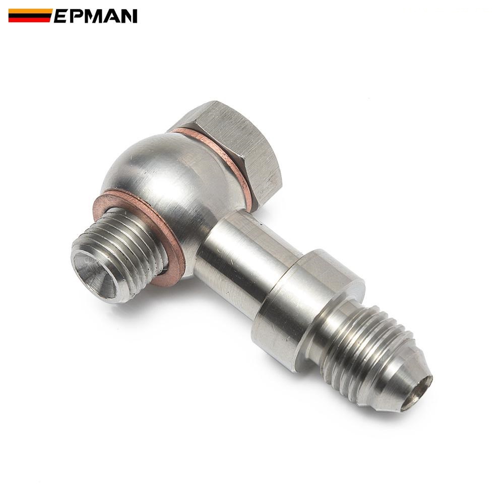 Epman Sport Banjo Bolt Kit M10x1.0 to 4AN Turbo Oil Feed 1.5mm Restrictor For Mitsubishi TD025L EP-C