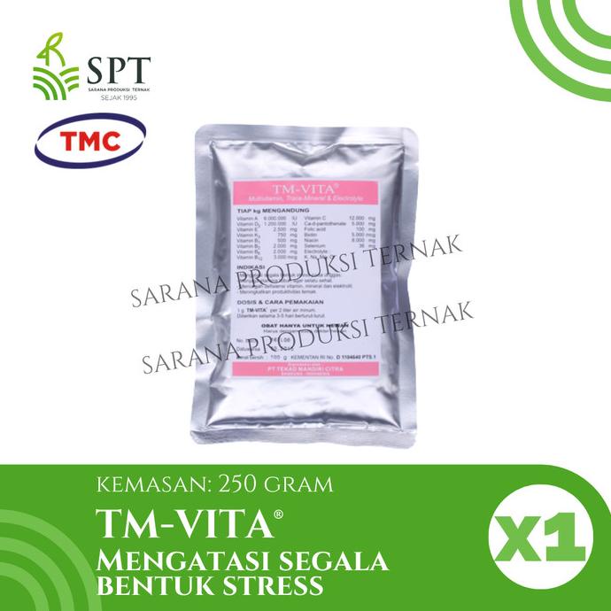 Buruan serbu] TM VITA 250 GRAM OBAT AYAM MENGATASI STRESS VITAMIN SUPLEMEN