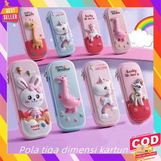 

Tempat Pensil Anak Perempuan Dusgrip Sd Tk Cowok Cewek Lucu Kotak Peng Kotak Pensil Pola Kartun 3D