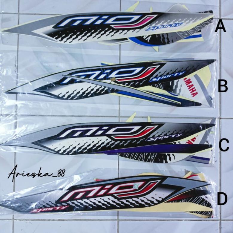 Onderdil Striping Mio J 2013 / Stiker Bodi Motor Mio J 2013 Motor Ori