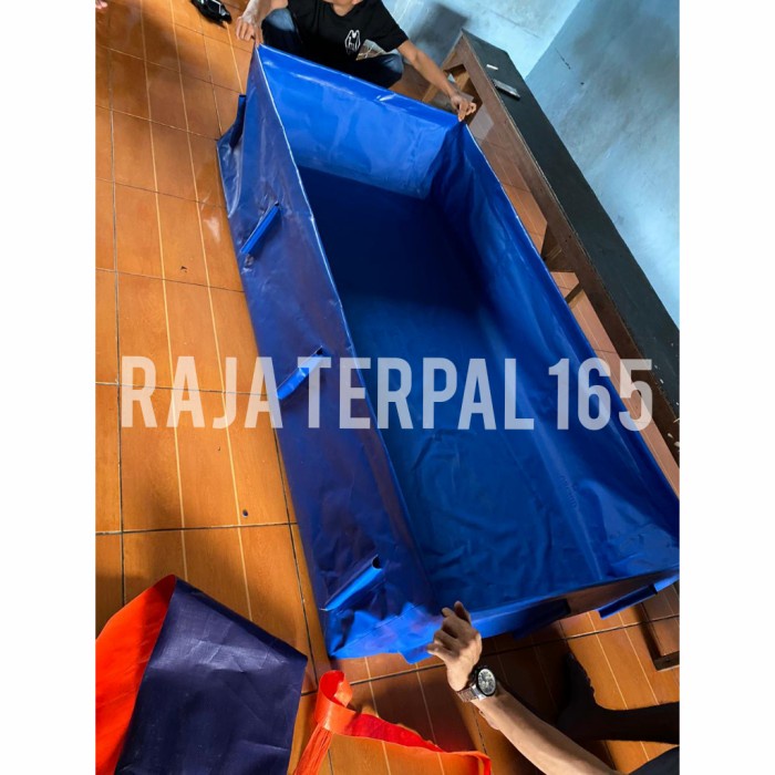 Terlaris Kolam Terpal Slot Pipa 150X80X40 Orchid +Pembuangan Air