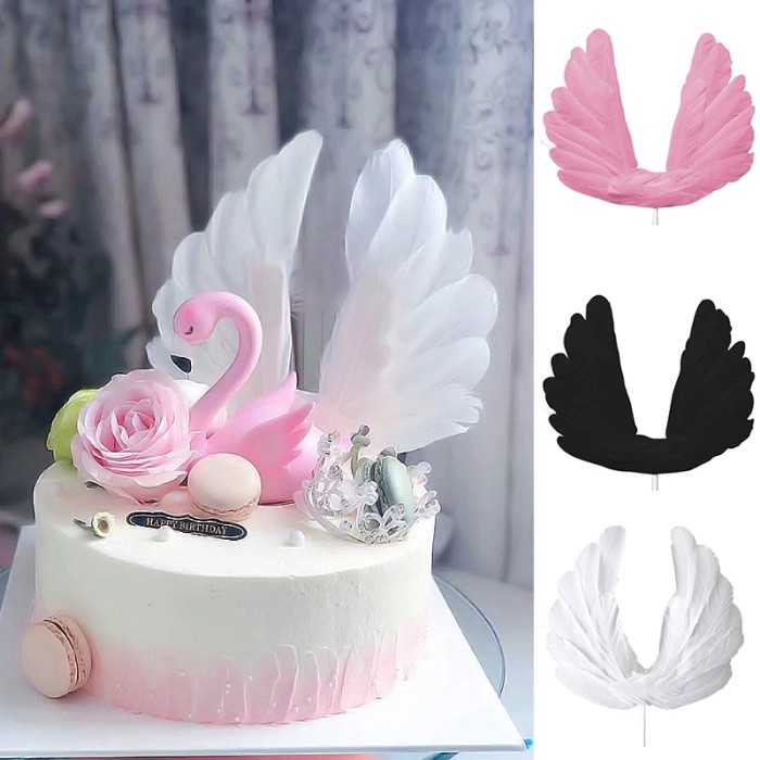 Terlaris Topper Sayap Malaikat/Hiasan Cake Sayap/Topper Lucu Dan Kualitas Bagus
