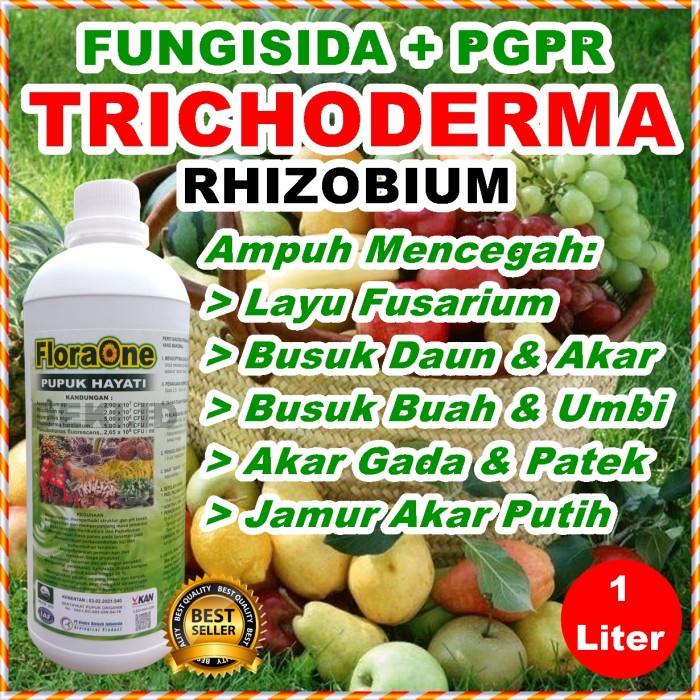 Best Seller Tricoderma Cair Fungsida Pgpr Rhizobium Floraone 1 L Pestisida Organik