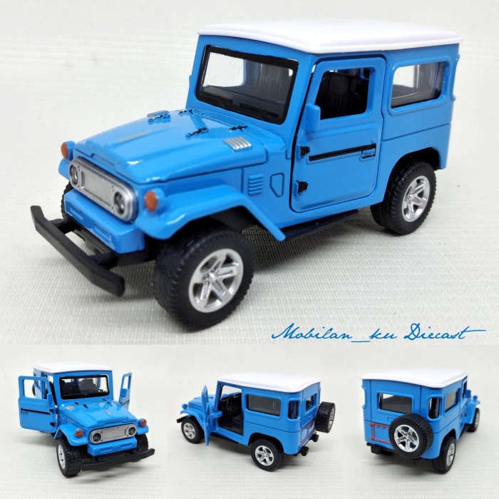 Terlaris Diecast Mobil Jeep Toyota Land Cruiser Fj40 Hardtop 1:36