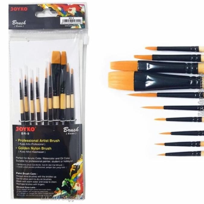 

Kuas Lukis Joyko Set 10 Pcs Br-9 / Brush Set