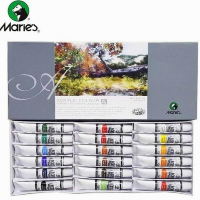 

Cat Acrylic Colour Maries / Cat Akrilik Painting Colour 18 Warna