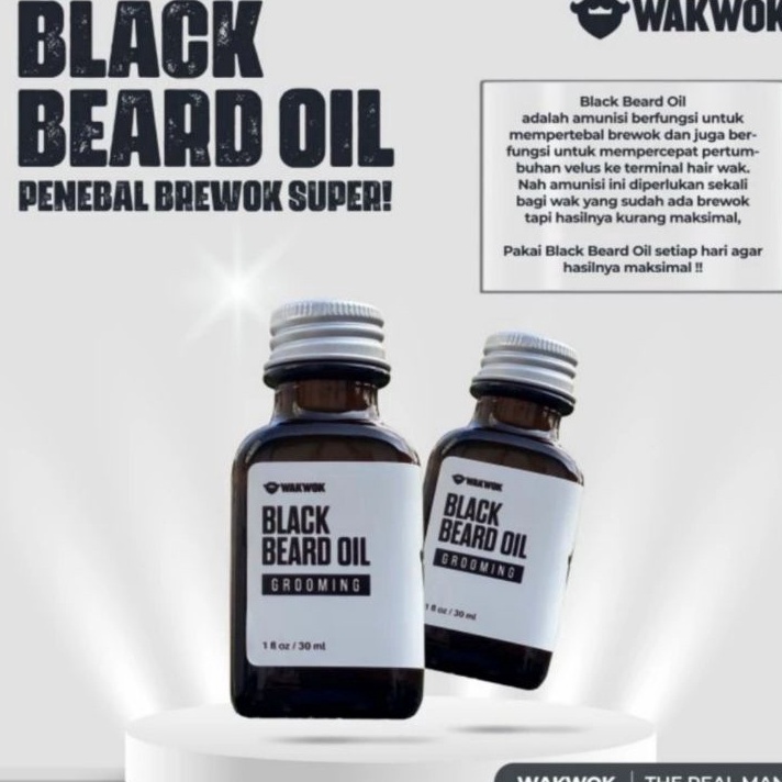 Murah [BBO] BLACK BEARD OIL BBO by WakWok Beards Sale