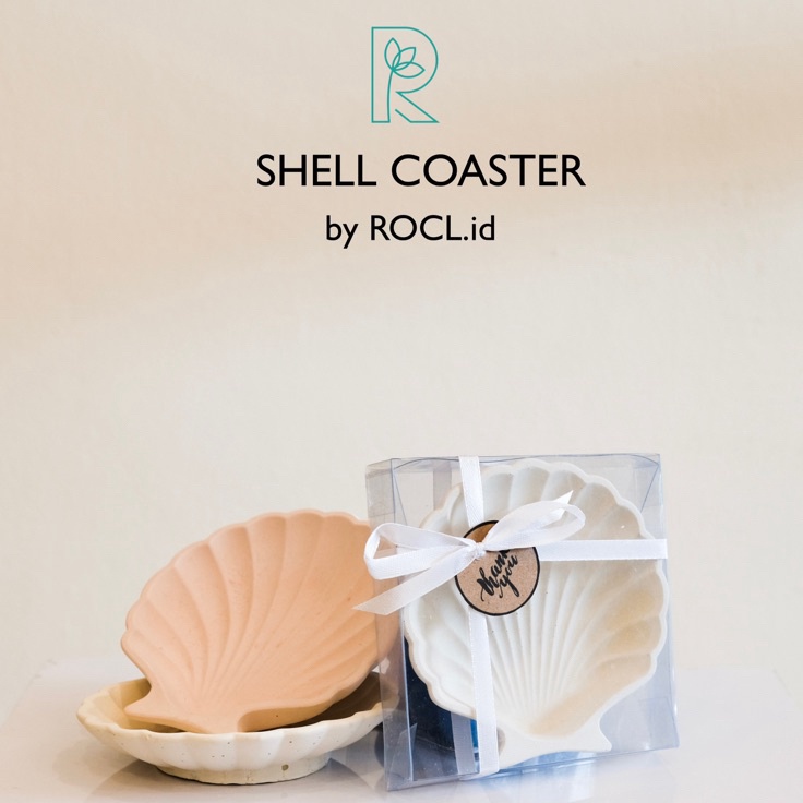 Mau? [PROMO TERMURAH] Shell Coaster / Coaster Kerang Aesthetic / Tatakan Perhiasan / Home Decor / Pr