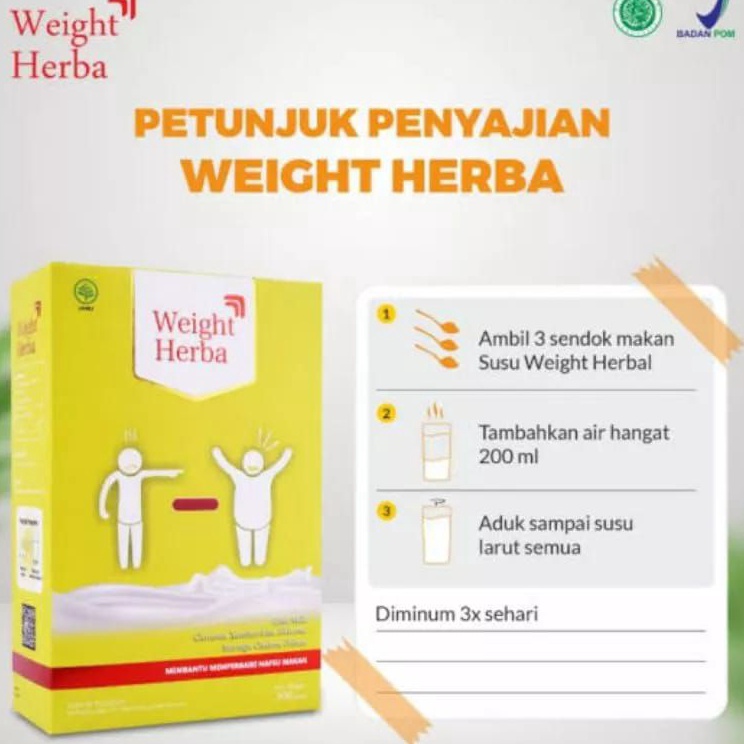 

Terlaku... WEIGHT HERBA ASLI ORIGINAL SUSU PENAMBAH / PENGGEMUK BADAN TERBAIK AMAN