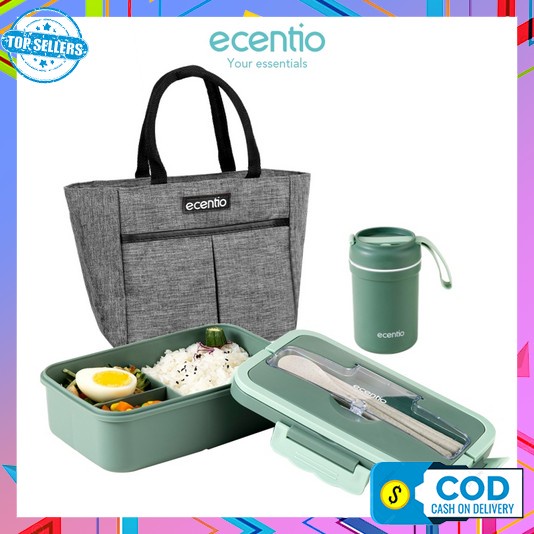 Kotak Makan Lunch Box 1 Set Lengkap Murah Anak Penyimpanan Bekall Satuset Free Alat Sendok Garpu Sum