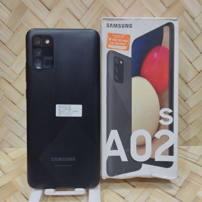 Samsung A02S 4/64Gb Handphone Second Seken Bekas Fullset Batangan Original