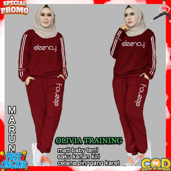 Setelan Olahraga Zumba Setelan Olahraga Wanita Training Wanita Senam Training Wanita Lengan Panjang 