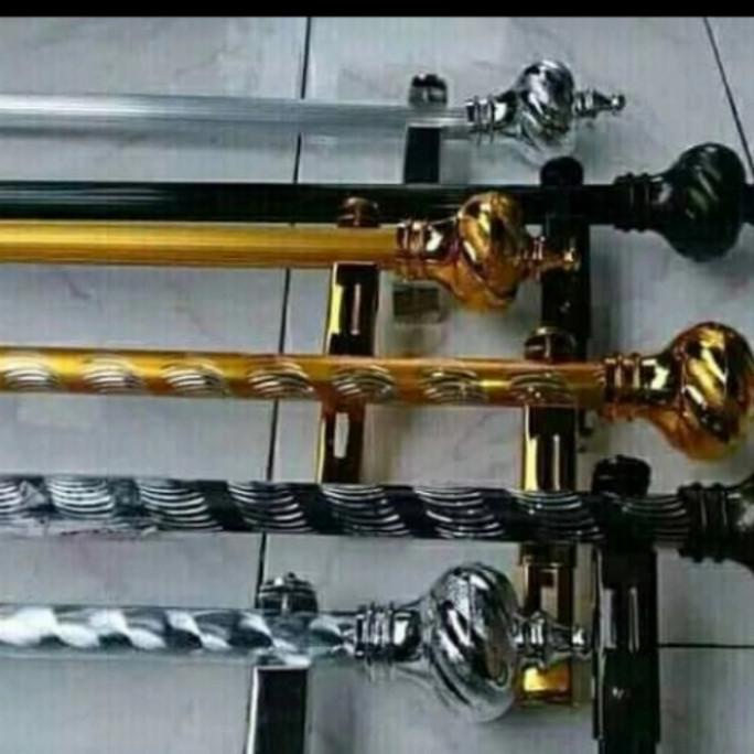 Promo Rel Batang Gorden Jendela Minimalis Pipa Gorden 100Cm