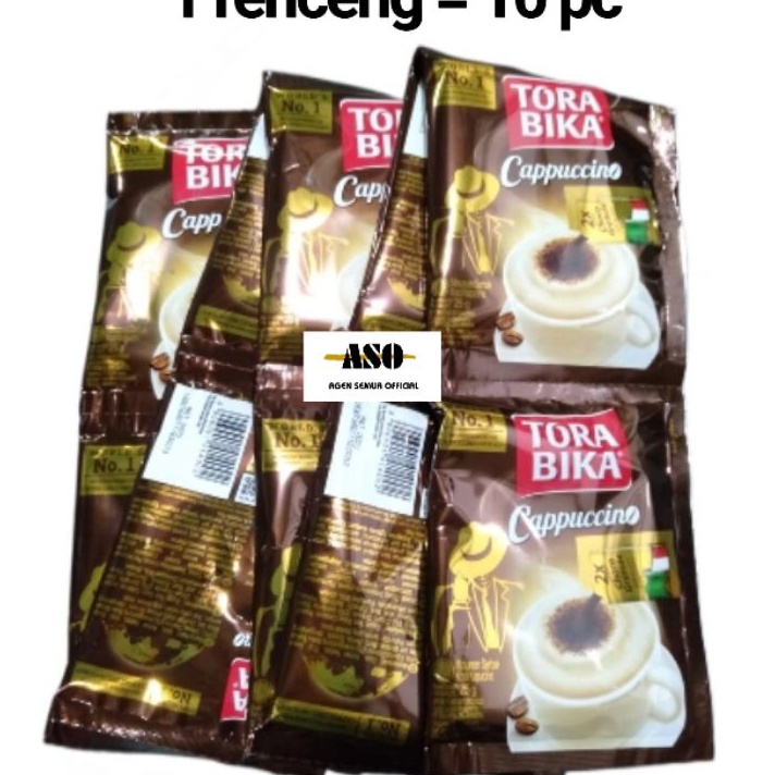 

★★★★ Kopi Torabika CAPPUCINO + granule 25gr RENCENG ( ISI 10)