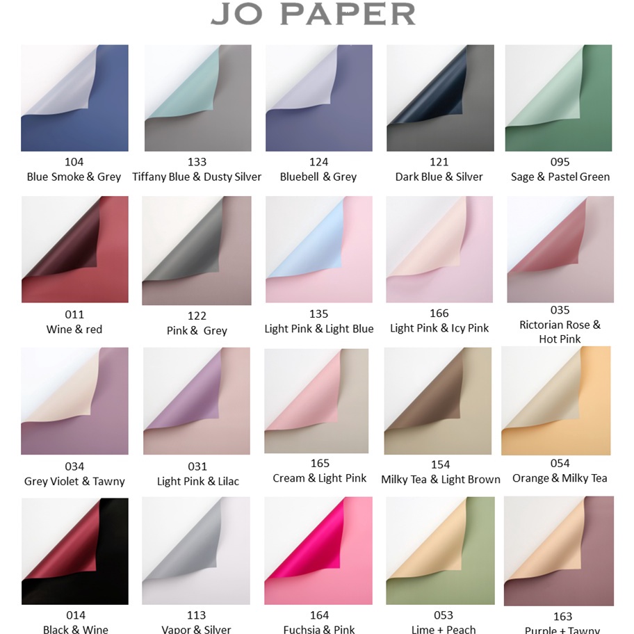 

[20 LEMBAR] Flower Wrapping Paper Dua Warna Bi Color Kertas Buket Bunga Florist Cellophane ❋Grosir