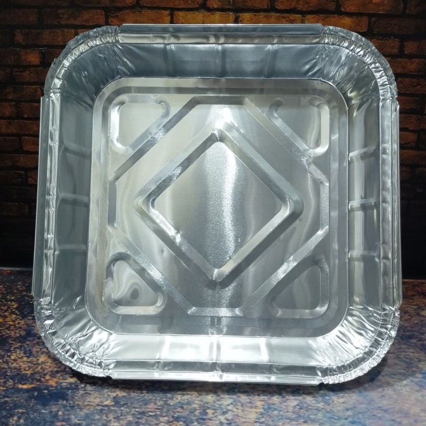 ・ Nd aluminium foil kotak 25x25 tinggi 5cm (10pcs) ✽