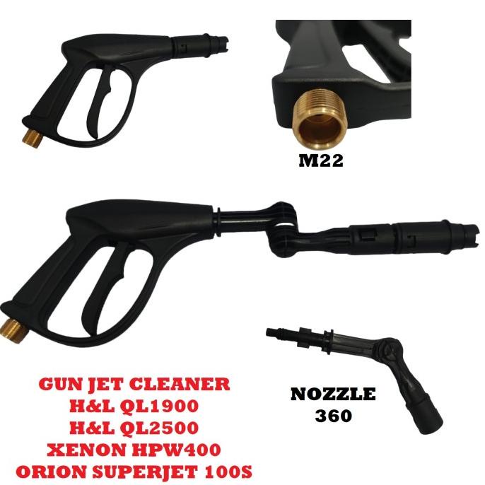 New Gun Jet Cleaner Orion Superjet 100S / H&L Ql1900 / Pw70 + Nozzle 360