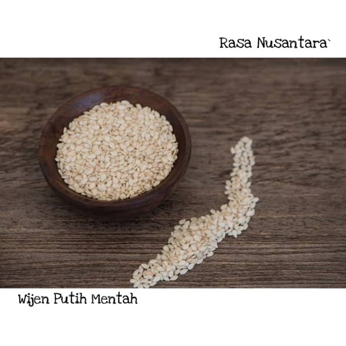 

Wijen Putih Kualitas Oke 500 Gram ( White Sesame Seed )