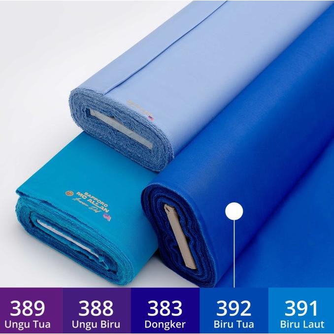 hanya disini] Sapporo McAllan American Drill Bahan Seragam 1 Meter (Ungu, Biru)