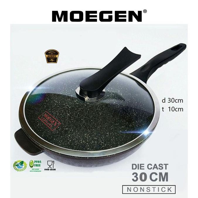 WOK PAN MOEGEN GERMANY MARBLE COATING 30 CM