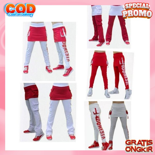 Leging Rok Super Kece Celna Zumba Murah Leging Rok Olahraga Wanita Jelana Tok Bersepeda Standar Cela