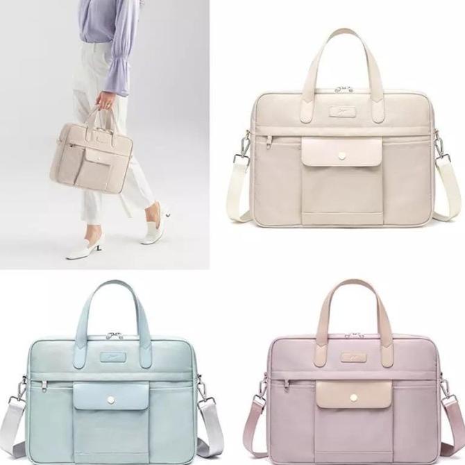 Tas Laptop Macbook Air Pro M1 M2 Selempang Elegant Shoulder Longstrap