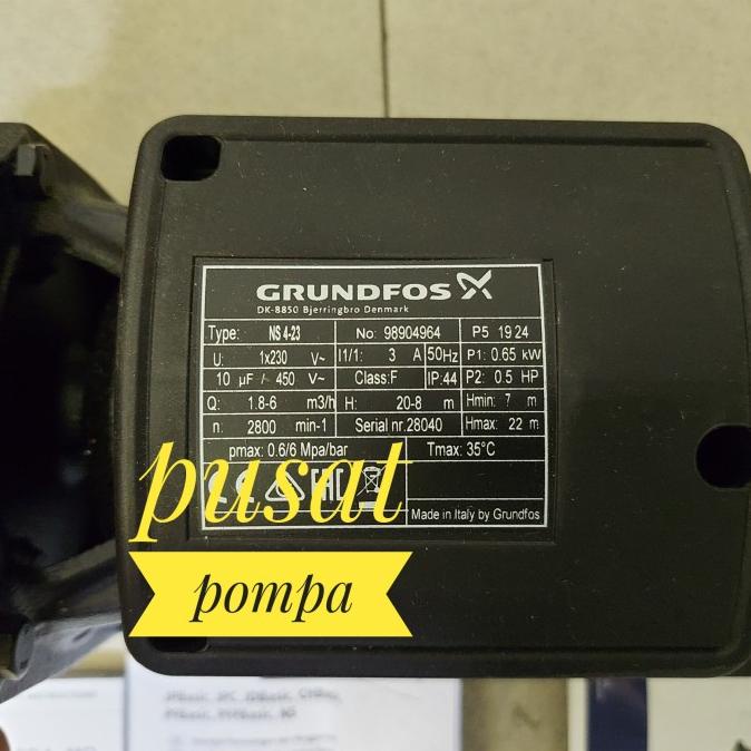 Pompa Grundfos Ns 4-23 1 Phase Pompa Transfer Grundfos Ns 4-23