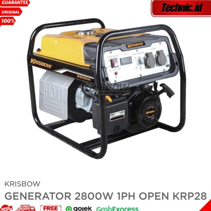 Krisbow Genset Bensin 2800 W Krp28 Generator Listrik Krisbow 2800 Watt Original