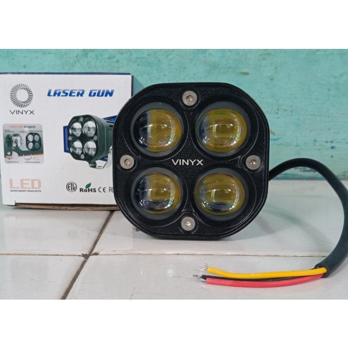 New,, Lampu Tembak Led Sorot Laser Gun D4 Motor Mobil ♤