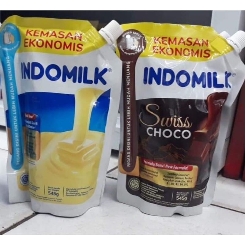 

indomilk 545g putih dan choco coklat susu