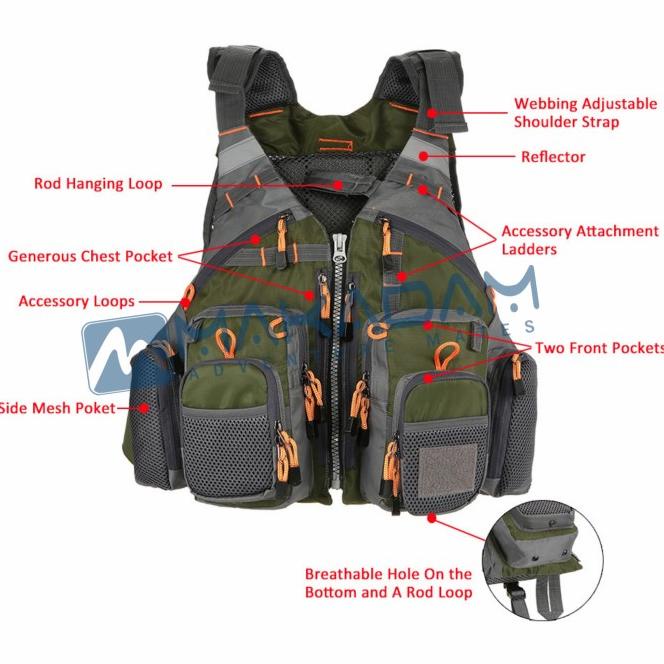 Rompi Mancing Rompi Pelampung Life Jaket Outdoor